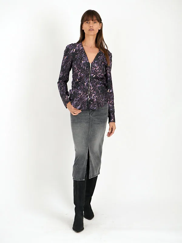 Majorie Top in Dark Plum