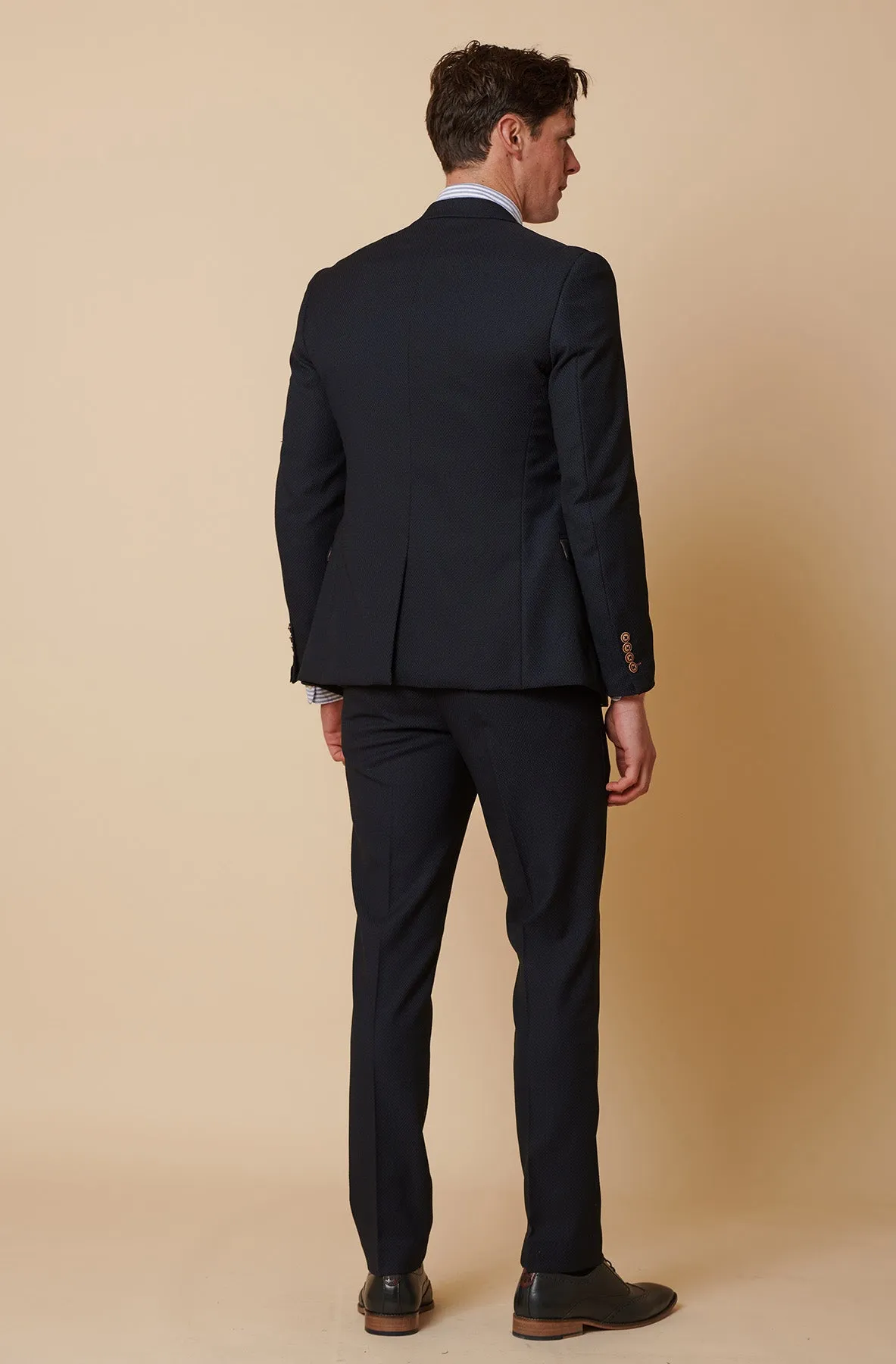 MAX - Navy Blue Two Piece Suit