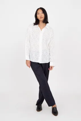 M.PATMOS Norman Shirt - White Jacquard