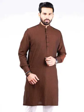 Nabeel & Aqeel Rust Gold Kurta SLIM FIT NKUSJ015