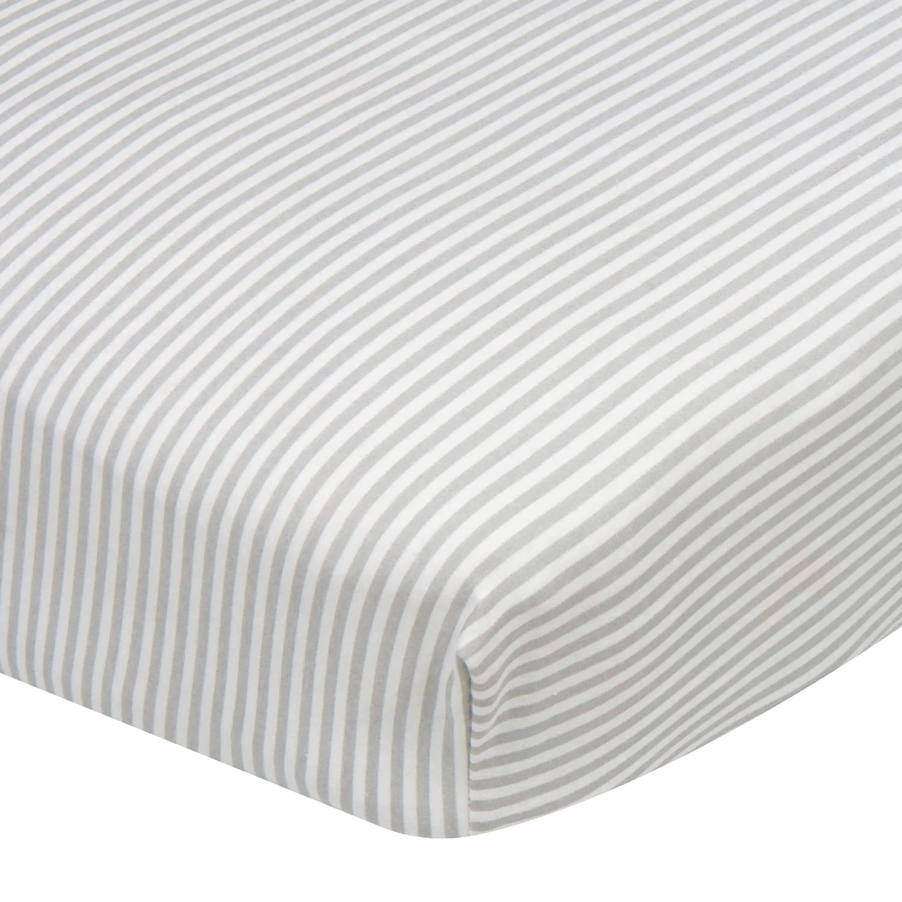 Neutral Stripes Fitted Crib Sheet