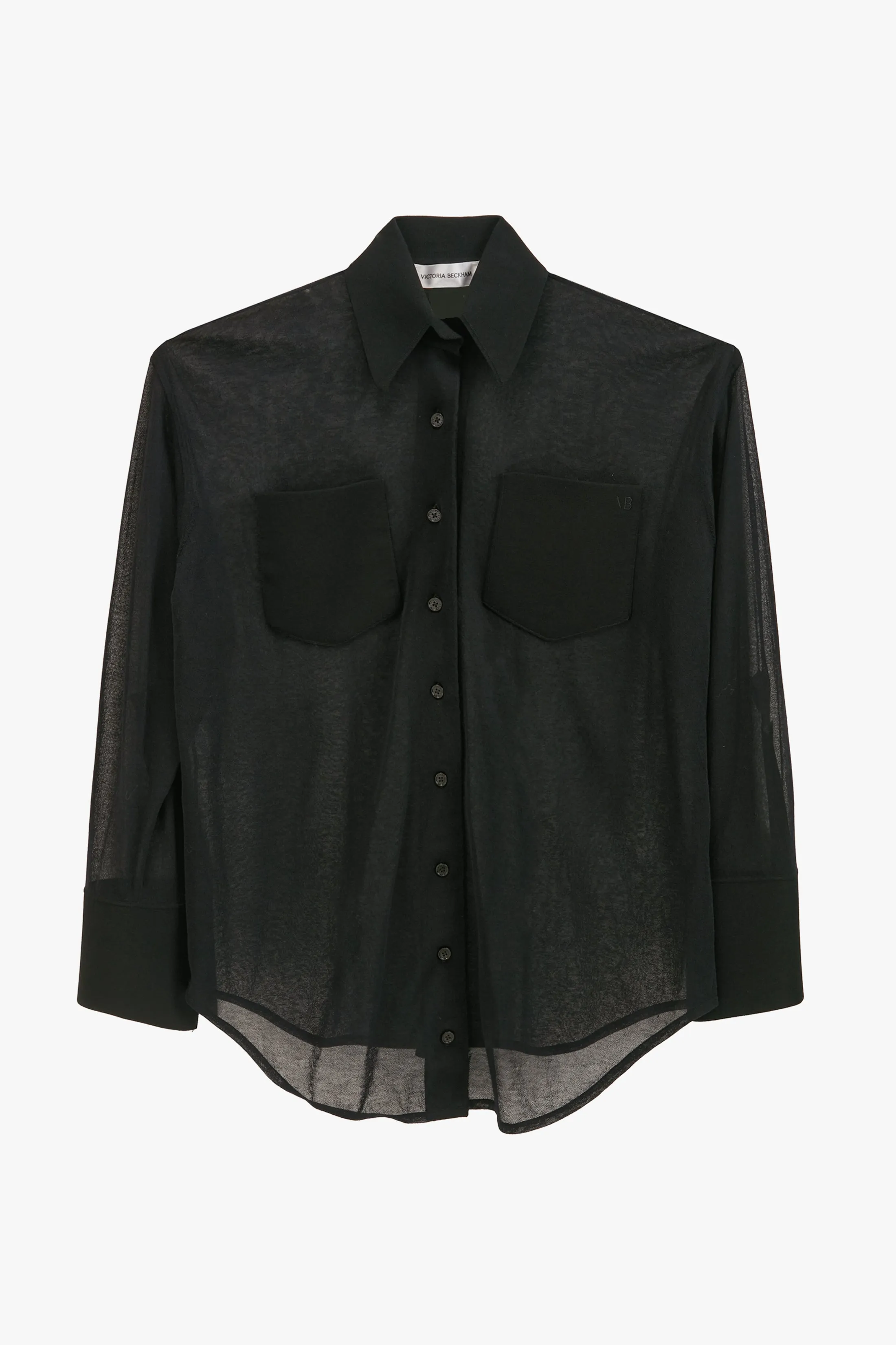 Pocket Detail Shirt In Black