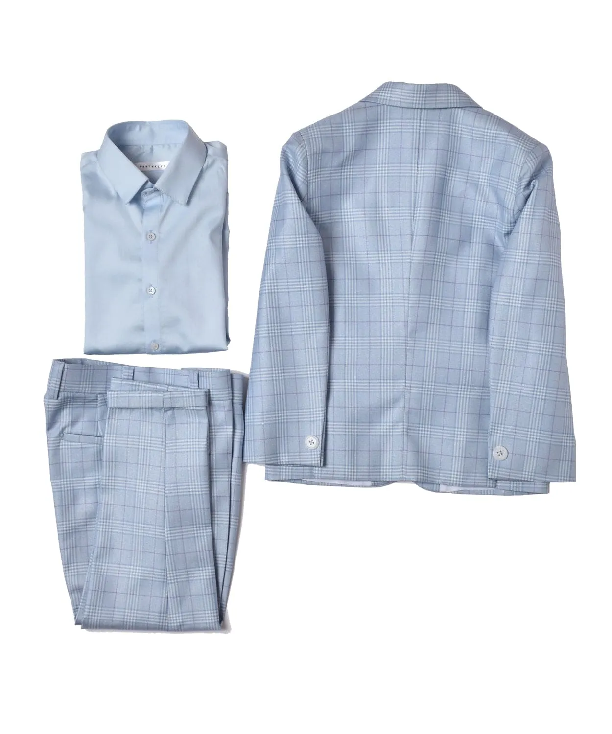 Pre-Order:  Light Blue Check Suit