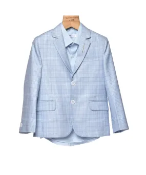 Pre-Order:  Light Blue Check Suit