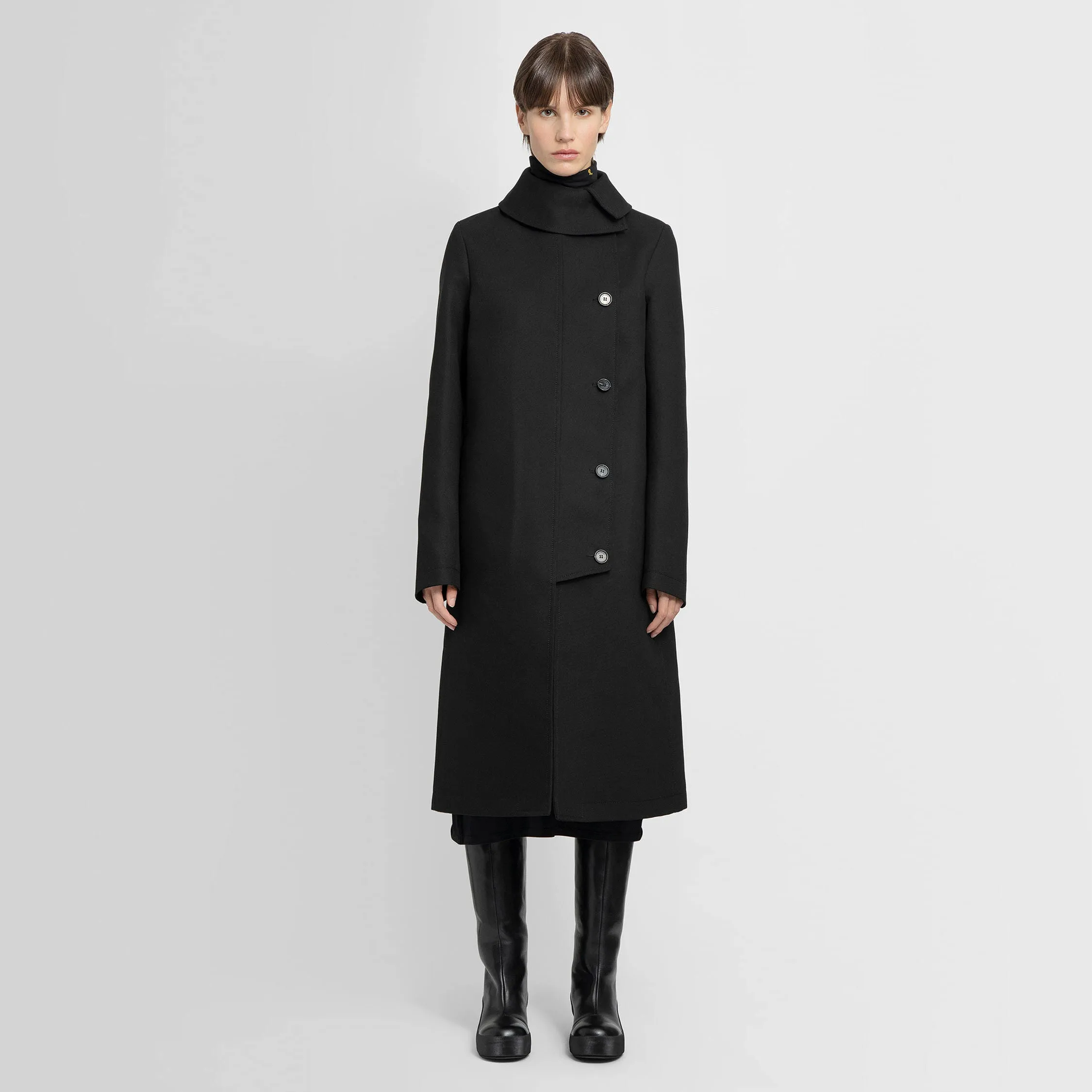 RAF SIMONS WOMAN BLACK COATS