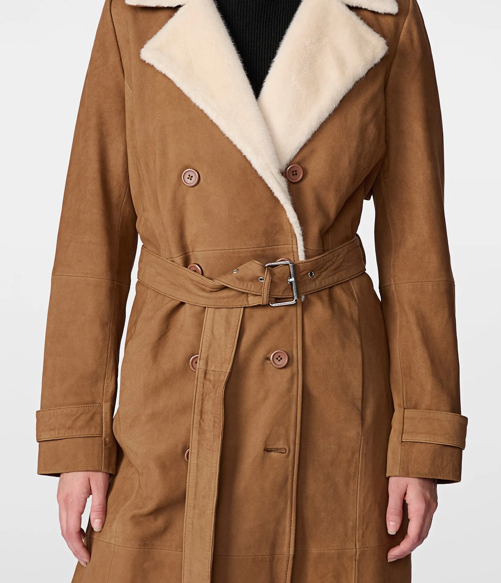 Savannah Faux Fur Trench