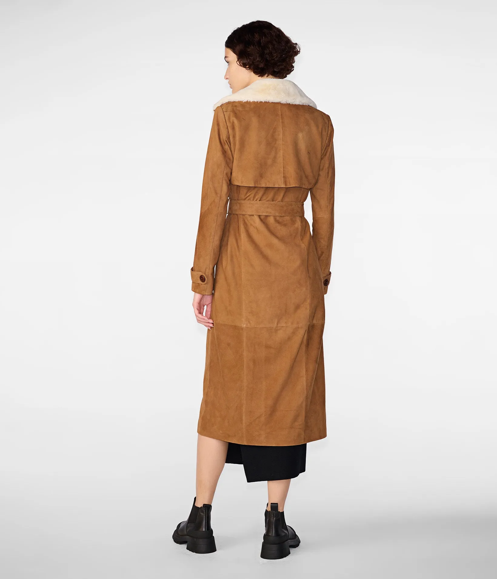 Savannah Faux Fur Trench