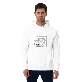 Skull Halloween Graphic Men Eco Raglan Hoodie