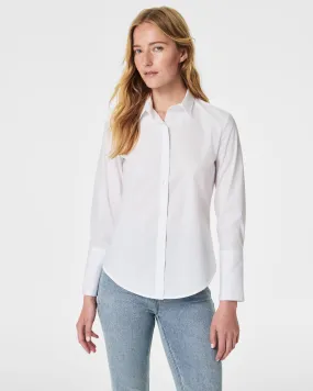 SPANX Poplin Fitted Button-Down Shirt