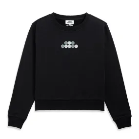 Symbol Cropped Sweatshirt Black