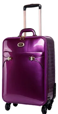 Tri-Star Durable Flexible Carry on Luggage with Spinning Wheels