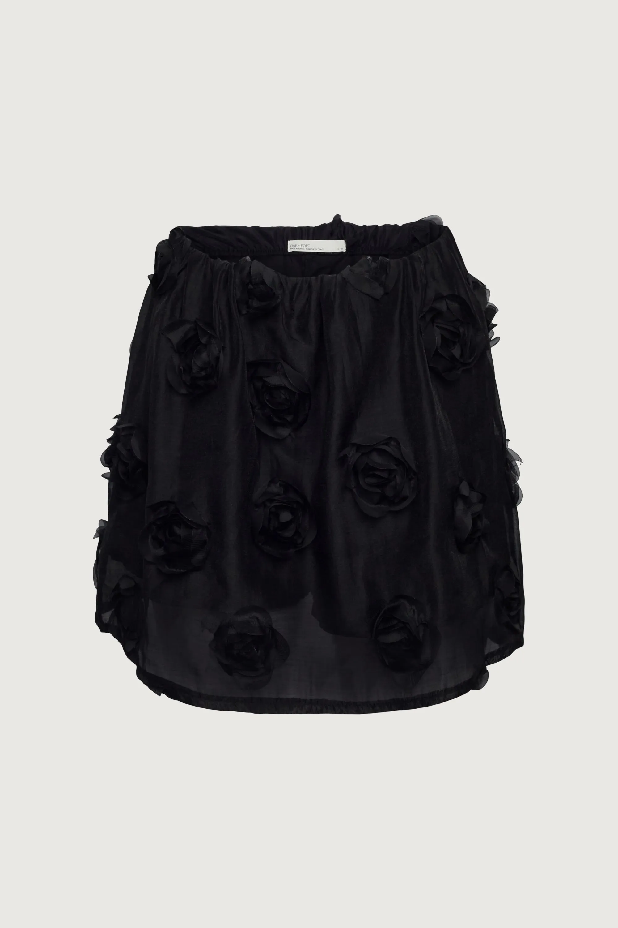 TULLE MINI SKIRT WITH ROSETTES