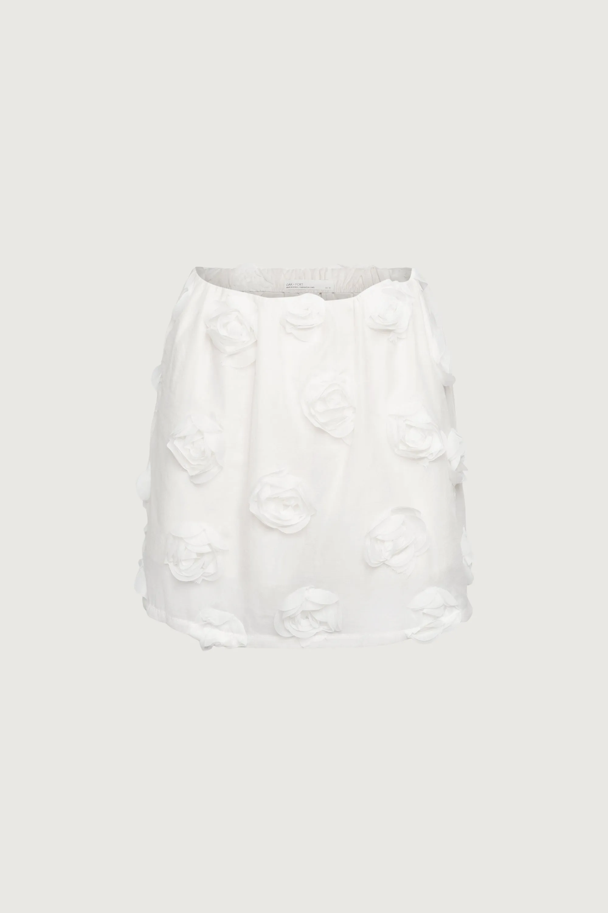 TULLE MINI SKIRT WITH ROSETTES