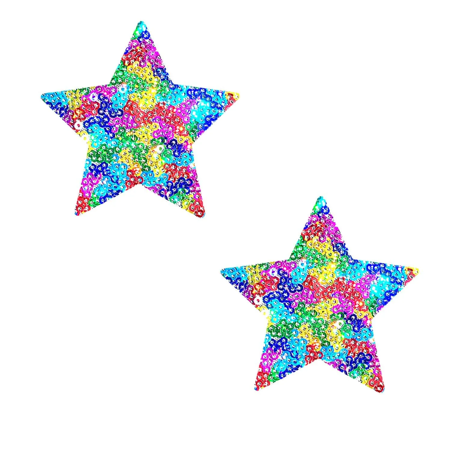 UniPoo Multicolor Sparkle Sequin Mesh Starry Nights Small Body Stickers 6PK