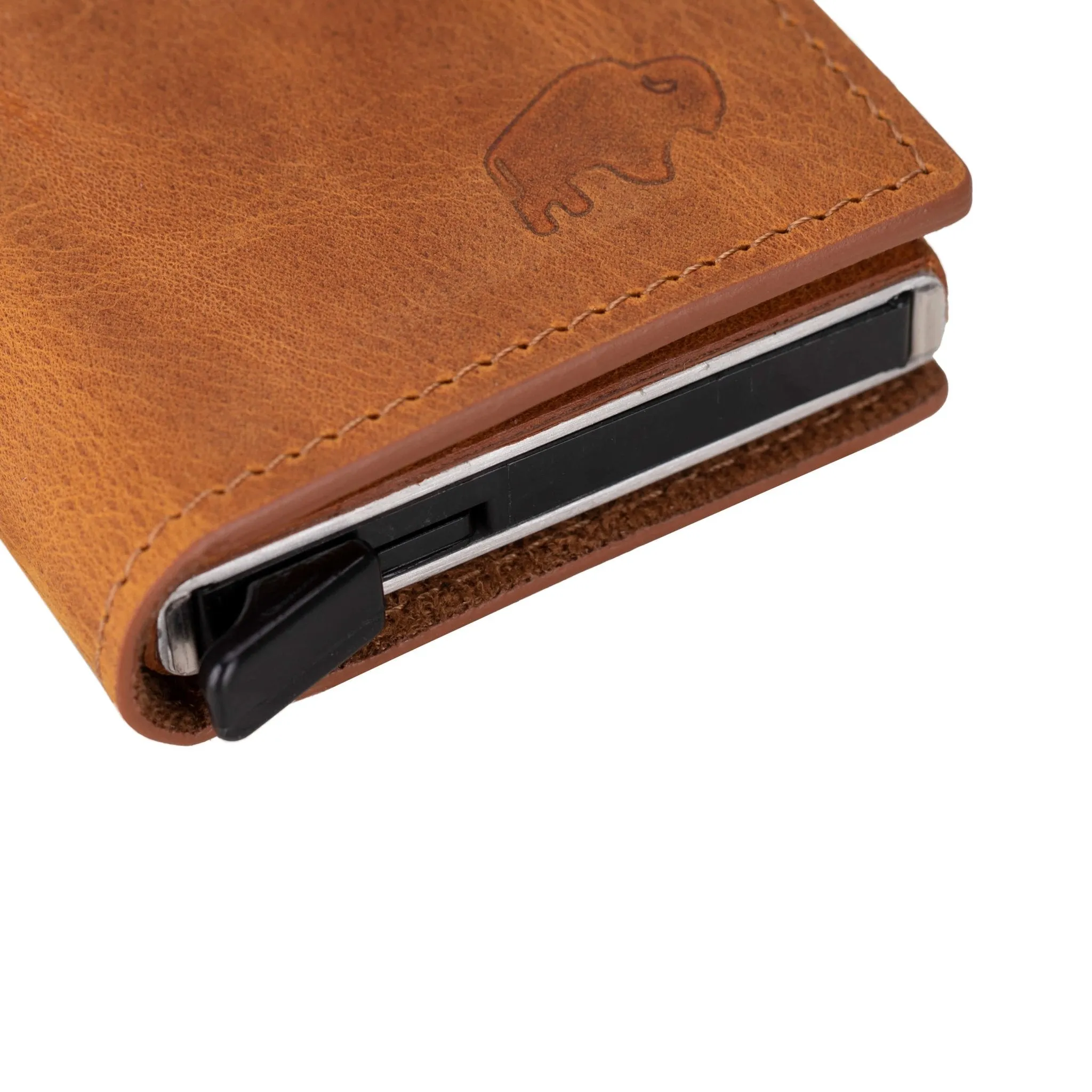 Wade Detachable Mini Wallet with RFID, Golden Brown