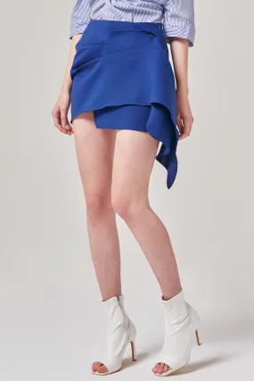 Wrap Flare Mini Skirt