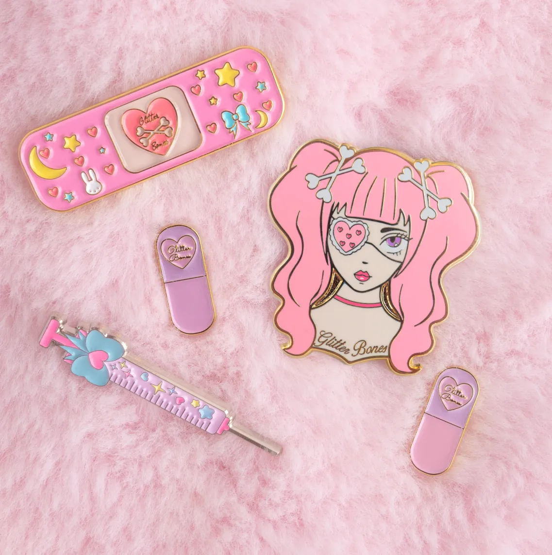 Yami Kawaii Syringe Enamel Pin